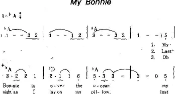 My Bonnie(美国)_外国歌谱_词曲: