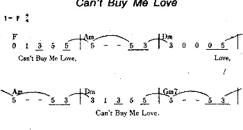 Can't Buy Me Love(美国)_外国歌谱_词曲: