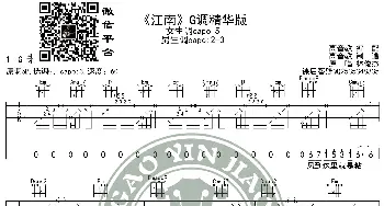 林俊杰《江南》吉他谱G调精华版 高音教编配 猴哥吉他教学_歌谱投稿_词曲: