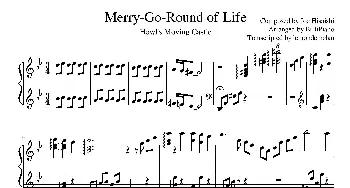 Merry-Go-Round of Life_歌谱投稿_词曲:（纯音乐） Joe Hisaishi