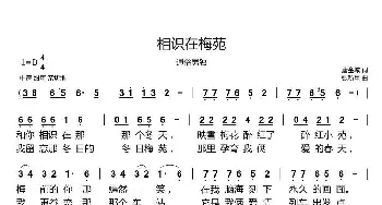 相识在梅苑_歌谱投稿_词曲:唐金城 张新用