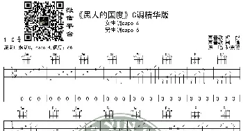 《愚人的国度》吉他谱C调精华版 孙燕姿 高音教编配_歌谱投稿_词曲: