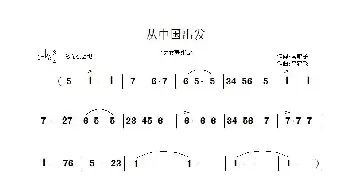 《从中国出发》_歌谱投稿_词曲:南歌子 高建飞