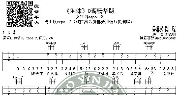 《泡沫》吉他谱D调精华版 邓紫棋 高音教编配_歌谱投稿_词曲: