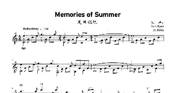 Memories of Summer_歌谱投稿_词曲: Gary Ryan 加里·瑞安