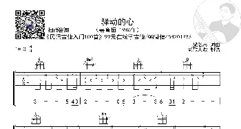 姜育恒《驿动的心》前奏版超清谱 老歌大叔吉他教室出品_歌谱投稿_词曲: