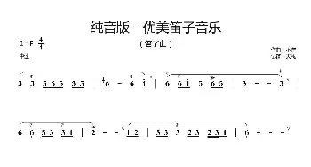 纯音版 - 优美笛子音乐_歌谱投稿_词曲: