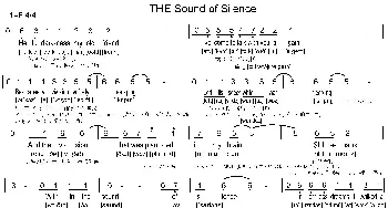 The Sound of Silence_歌谱投稿_词曲:保罗西蒙 保罗西蒙