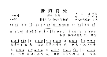 情归何处_歌谱投稿_词曲:十二月 陈伟