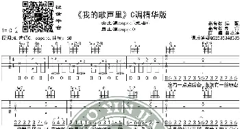 《我的歌声里》吉他谱C调精华版 曲婉婷 高音教编配_歌谱投稿_词曲: