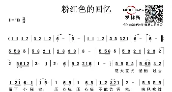 粉红色的回忆_歌谱投稿_词曲:袁丽人 张平福