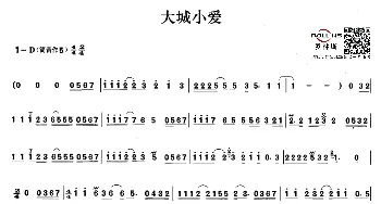 大城小爱_歌谱投稿_词曲:王力宏、陈镇川、K.Tee 王力宏