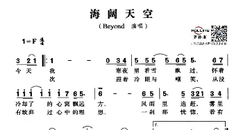 海阔天空_歌谱投稿_词曲:黄家驹 黄家驹作曲，Beyond、梁邦彦共同编曲