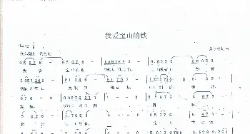 我爱宝山的钢铁_歌谱投稿_词曲:朱学松 朱学松