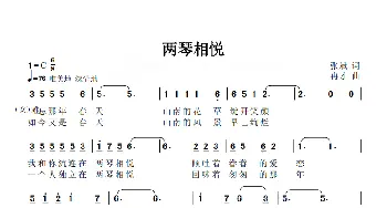 两琴相约_歌谱投稿_词曲:张斌 冉才