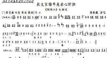 《探阴山》扶大宋锦华以赤心肝胆_歌谱投稿_词曲: