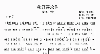 我好喜欢你_歌谱投稿_词曲:张海风 六哲