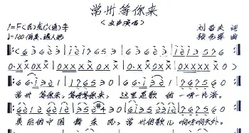 常州等你来_歌谱投稿_词曲:刘晋夫 张艺军