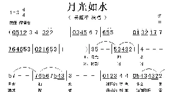 月光如水_歌谱投稿_词曲: