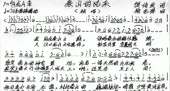 泰山的风采_歌谱投稿_词曲:樊传发 张艺军