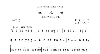 北风吹  _歌谱投稿_词曲:贺敬之 张鲁、马可