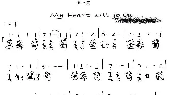 my heart will go on_歌谱投稿_词曲: