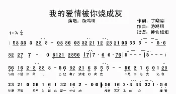 我的爱情被你烧成灰_歌谱投稿_词曲:丁晓雯 游鸿明