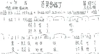 百灵鸟唱了_歌谱投稿_词曲:瞿琮 农生乐