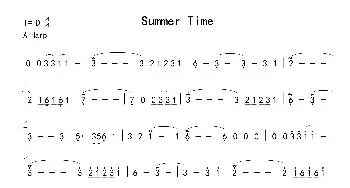 Summer Time_歌谱投稿_词曲: