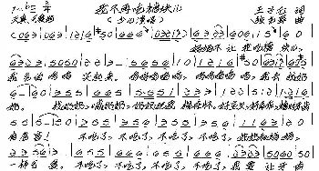 我不再吃糖块儿_歌谱投稿_词曲:王子仑 张艺军