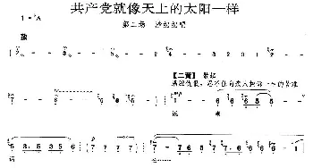 京剧谱 | 共产党就像天上的太阳一样《沙家浜》沙奶奶唱段