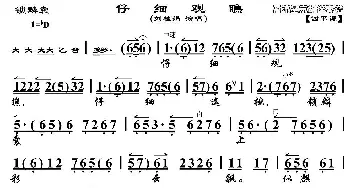 京剧谱 | 仔细观瞧仔细选挑《锁麟囊》选段 琴谱