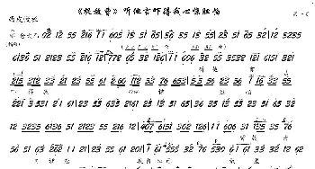 京剧谱 |《捉放曹》听他言吓得我心惊胆怕 京剧《捉放曹》选段 琴谱