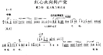 京剧谱 | 红心永向共产党《平原作战》张大娘与群众唱段