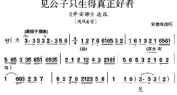 京剧谱 | 见公子只生得真正好看《辛安驿》选段 周凤英唱段 宋德珠