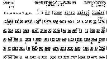 京剧谱 | 谯楼打罢了二更鼓响《渭水河》选段 琴谱 恒流星制谱版 马连良  恒流星博客制谱