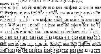 京剧谱 | 那刘备他生来仪表英俊《让徐州》选段 琴谱 张少楼版 张少楼