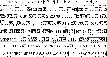 京剧谱 | 那焦郎他本是庐江小吏《孔雀东南飞》选段 薛亚萍演唱版 琴谱 薛亚萍