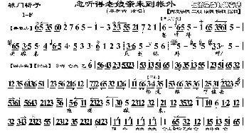 京剧谱 | 忽听得老娘亲来到帐外《辕门斩子》选段 琴谱 恒流星制谱版 李和曾  恒流星博客制谱