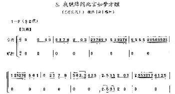 京剧谱 | 我魏绛闻此言如梦方醒《赵氏孤儿》魏绛唱段 京胡考级谱