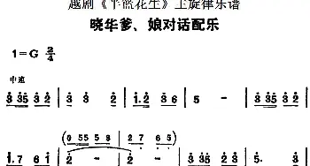 越剧谱 | 越剧《半篮花生》全剧主旋律乐谱 晓华爹 娘对话配乐 P37