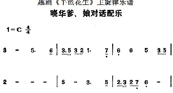 越剧谱 | 越剧《半篮花生》全剧主旋律乐谱 晓华爹 娘对话配乐 P28