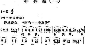 越剧谱 | 祥林嫂 一 袁雪芬