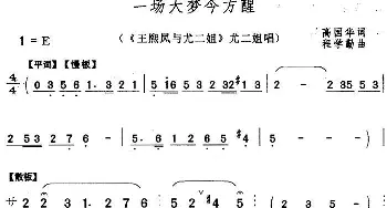 黄梅戏谱 | 一场大梦今方醒《王熙凤与尤二姐》尤二姐唱段  高国华 程学勤