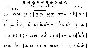 黄梅戏谱 | 跪坟台声咽气哽泪湿衣《花木兰传奇》选段