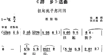 黄梅戏谱 |《游乡》选曲 担起挑子忽闪闪 杜娟唱段  张路 张庆瑞