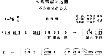 黄梅戏谱 |《鸳鸯谱》选曲 不会骗我老实人 孙母唱段  周静 吴伯褀编词 潘汉明 谭允武编曲