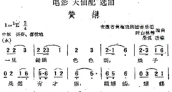 黄梅戏谱 | 电影《天仙配》选曲 赞绢   桑弧改编 安徽省黄梅戏剧团音乐组 时白林等编曲