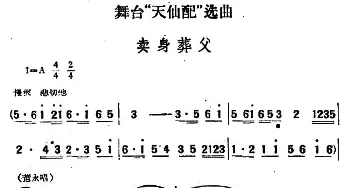 黄梅戏谱 | 卖身葬父《天仙配》选段 舞台剧版