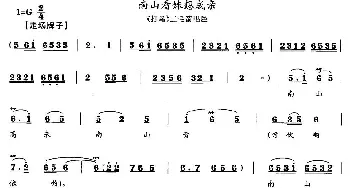 花鼓戏谱 | 南山看妹想成亲《打鸟》三毛箭唱腔